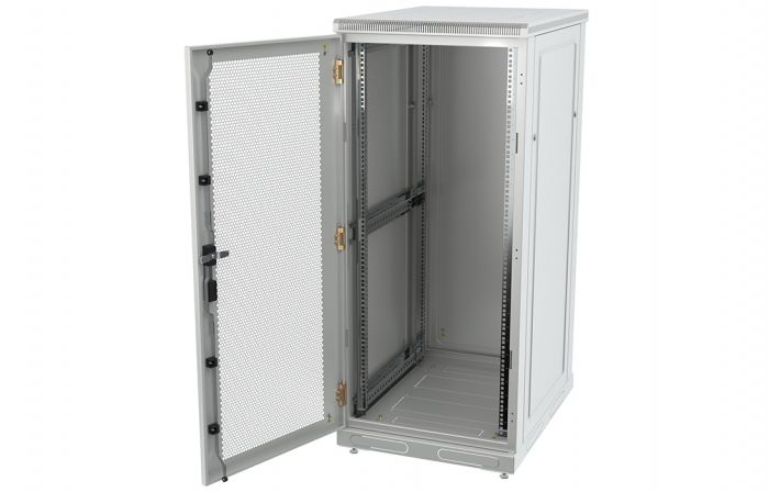 Шкаф телекоммуникационный напольный 19",33U(600x600), ШТ-НП-33U-600-600-П, передняя дверь перфорированная ССД