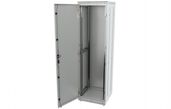 Шкаф телекоммуникационный напольный 19",47U(600x800), ШТ-НП-47U-600-800-М, передняя дверь металл ССД