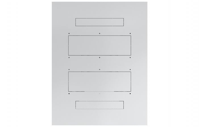 Шкаф телекоммуникационный напольный 19",33U(600x800), ШТ-НП-33U-600-800-П, передняя дверь перфорированная ССД