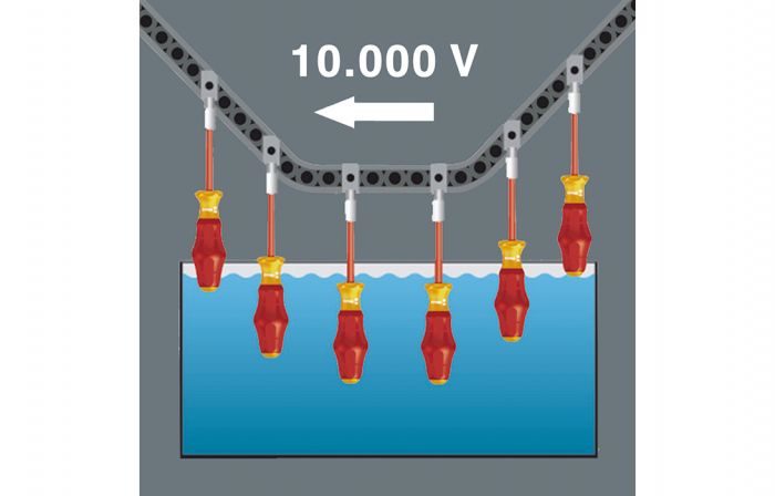 WE-031575	1160 i/7 Kraftform Comfort VDE Набор отвёрток диэлектрических + пробник, 7 пр.