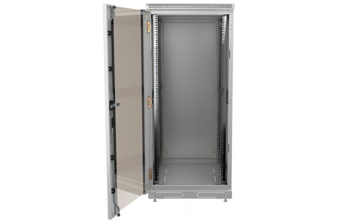 Шкаф телекоммуникационный напольный 19",33U(600x1000), ШТ-НП-33U-600-1000-С, передняя дверь стекло ССД