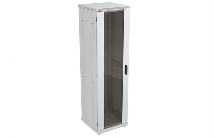 Шкаф телекоммуникационный напольный 19",47U(600x800), ШТ-НП-47U-600-800-С, передняя дверь стекло ССД