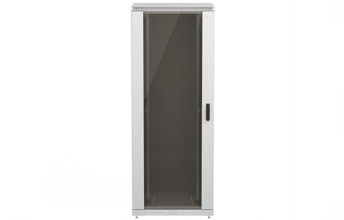 Шкаф телекоммуникационный напольный 19",47U(800x1000), ШТ-НП-47U-800-1000-С, передняя дверь стекло ССД
