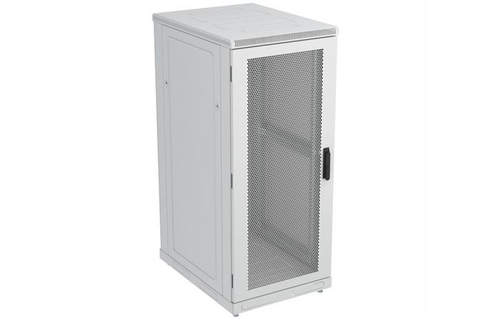 Шкаф телекоммуникационный напольный 19",27U(600x800), ШТ-НП-27U-600-800-П, передняя дверь перфорированная ССД