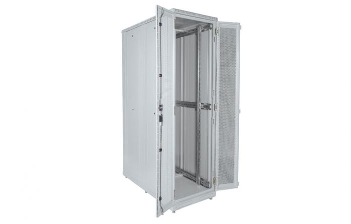 Шкаф телекоммуникационный напольный серверный 19",47U(800x1200) , ШТ-НП-С-47U-800-1200-ПП передняя,задняя двери перфорированные ССД