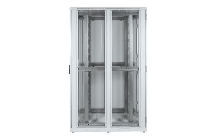 Шкаф телекоммуникационный напольный серверный 19",47U(800x1200) , ШТ-НП-С-47U-800-1200-ПП передняя,задняя двери перфорированные ССД