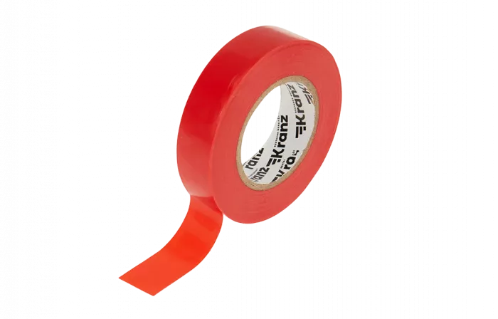 KR-09-2204 Изолента ПВХ KRANZ 19 мм х 25 м, красная, упаковка 5 роликов