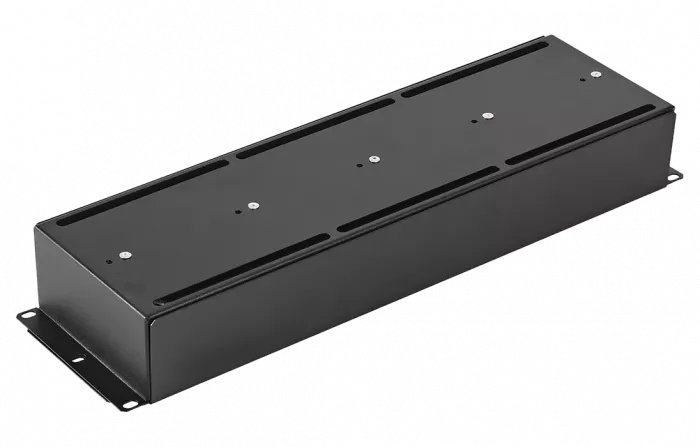 DIN рейка  в корпусе 19" 3U-Ч чёрная ССД