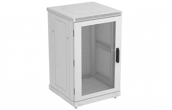 Шкаф телекоммуникационный напольный 19",24U(600x600), ШТ-НП-24U-600-600-П, передняя дверь перф ССД