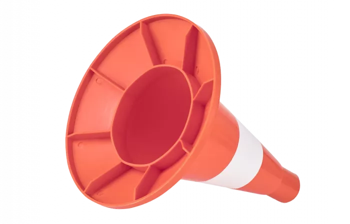 Конус сигнальный КС 1.4 с 1 белой полосой