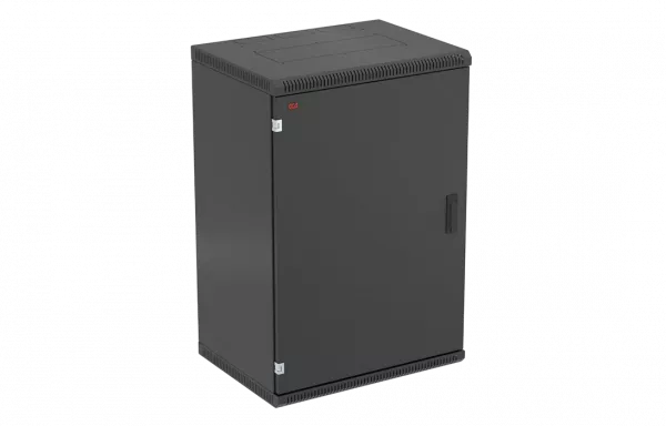 Шкаф телекоммуникационный настенный разборный черный 19”,18U(600x650), ШТ-НСр-18U-600-650-М-Ч дверь металл ССД
