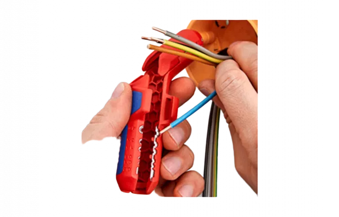 KN-169501SB	ErgoStrip® Cтриппер универсальный для круглых проводов, 0.2-4 мм², d8-13 мм, длина 135 мм, SB