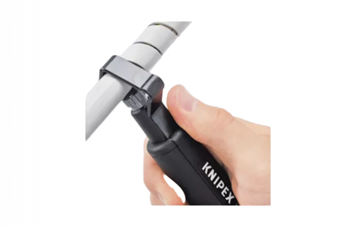 KN-1630135SB Стриппер для круглого кабеля из ПВХ, резины, силикона, тефлона (ПТФЭ), Ø 6 -29 мм, длина 135 мм, SB