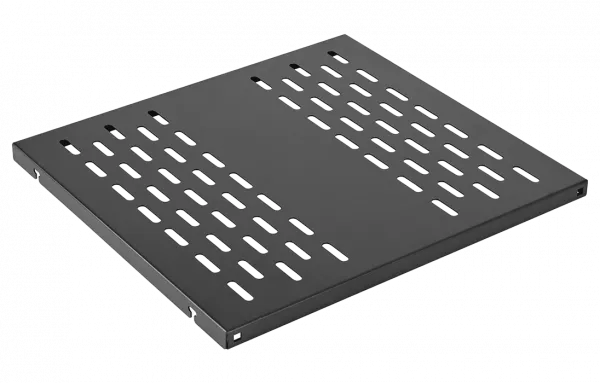 Полка стационарная перфорированная черный ПС-55-Ч(550мм*490мм) ССД