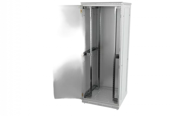 Шкаф телекоммуникационный напольный 19",42U(800x800), ШТ-НП-42U-800-800-М, передняя дверь металл ССД
