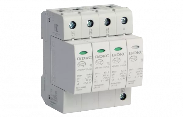 NX2041 УЗИП, класс II, 4-полюсный, L1-L2-L3-N-P