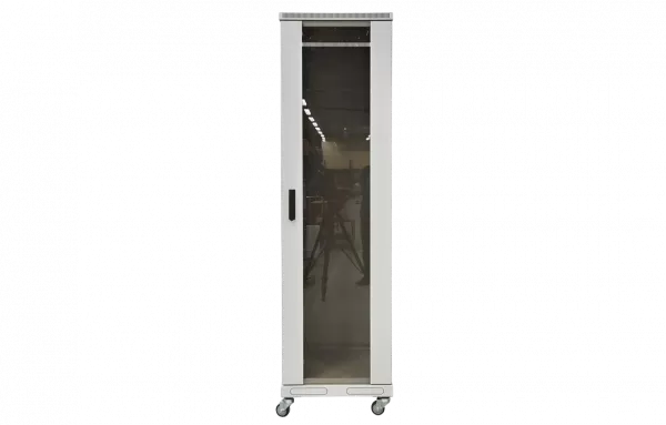 Шкаф телекоммуникационный напольный 19",33U(800x1000), ШТ-НП-33U-800-1000-С, передняя дверь стекло ССД