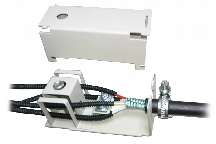 Узел ввода ОК ВКР-1 с транспортными трубками (кабель с гофрированной стальной лентой) ВОКС ССД