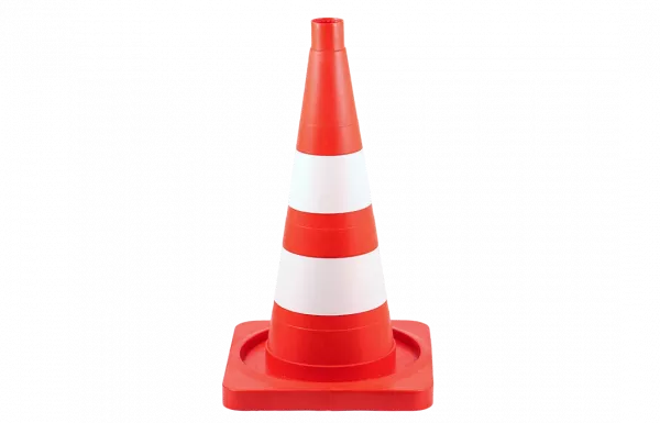 Конус сигнальный КС 2.4 с 2 белыми полосами