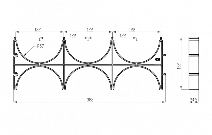 Кластер ССД-Пайп OD 110 мм  тройной