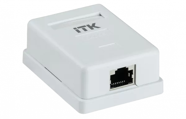 CS2-1C5EF-12 ITK Настенная инф. розетка RJ45 кат. 5E FTP (экран) 1-порт