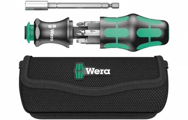 WE-134491	Kraftform Kompakt 28 с сумкой, набор бит с отвёрткой-битодержателем, 6 пр.