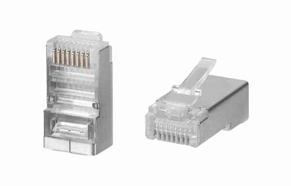 WRline WR-8P8C-5E-SH Коннектор RJ-45 под витую пару, категория 5e, экранированный, универсальный (100 шт в упак.)