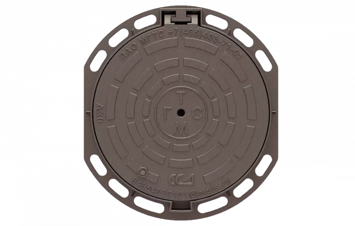 Люк ЛУ(А30) ГТС (Высокопрочный Чугун) 2.7-60 со второй опорной зоной ПАО МГТС