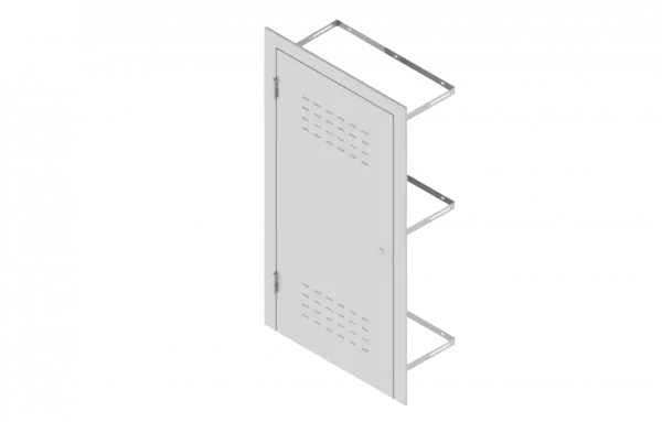 Дверь антивандальная внутриподъездная для этажной ниши связи RAL 9003