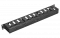 Органайзер кабельный горизонтальный с крышкой ОКГК-19"-1U-Ч чёрный ССД