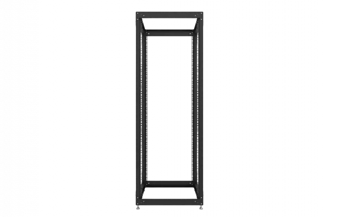 Стойка телекоммуникационная двухрамная открытая СТ-33U-600-2М-Э-Ч черная 9005