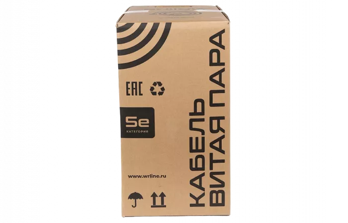 WRline WR-UTP-4P-C5E-PE-BK Кабель витая пара, неэкранированный U/UTP, категория 5e, 4 пары (0,50 мм), одножильный, внешний, PE, черный, 305 м