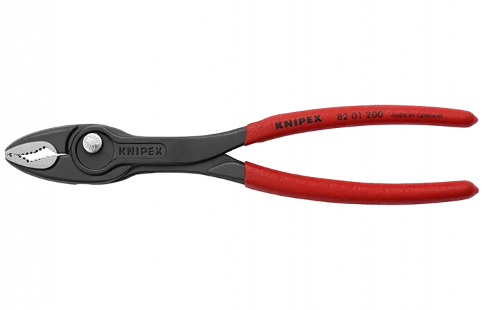 KN-8201200 TwinGrip клещи с фронтальным и боковым захватами, зев 4-22 мм, длина 200 мм, обливные ручки