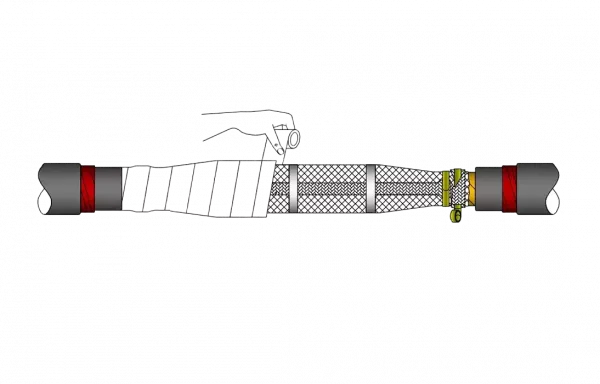 ИМАГ-Муфта-35-J-1х500-630 - комплект соединительной муфты холодной усадки для 1-жильного кабеля с изоляцией из СПЭ на 35 кВ, 1х500-630 мм2