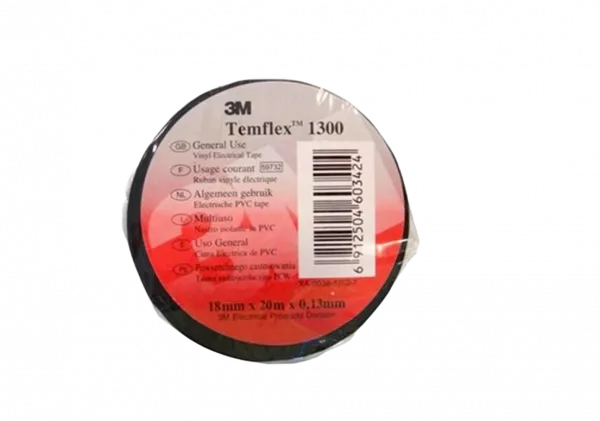 7100081322 Temflex 1300, белая, универсальная изоляционная лента, 15мм х 10м х 0,13мм