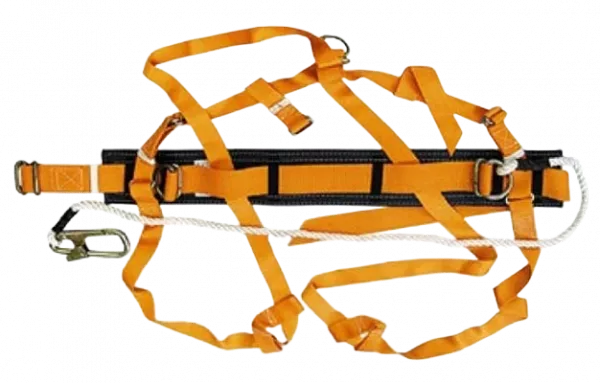 Удерживающая система с наплечными и набедренными лямками типа "УС 2 ВЖ" - строп неметаллический канат 5м