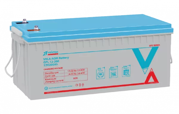 GPL 12-200	Аккумуляторная батарея Vektor GPL 12-200