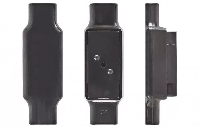 Соединитель однопарный, черный,  0,9-1,3мм (диаметр изоляции до 4,4мм)