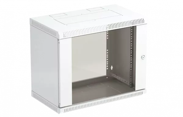Шкаф телекоммуникационный настенный разборный 19”,15U(600x650), ШТ-НСр-15U-600-650-С дверь стекло ССД