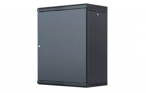 Шкаф телекоммуникационный настенный разборный со съемными боковыми стенками 19”,18U(600x650), ШТ-НСрМ-18U-600-650-М-Ч дверь металл черный
