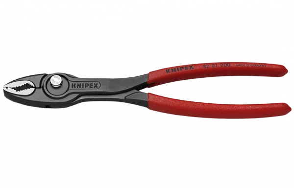 KN-8201200 TwinGrip клещи с фронтальным и боковым захватами, зев 4-22 мм, длина 200 мм, обливные ручки