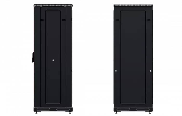 Шкаф телекоммуникационный напольный 19", 33U(600x800), ШТ-НП-М-33U-600-800-С-Ч, передняя дверь стекло, черный ССД