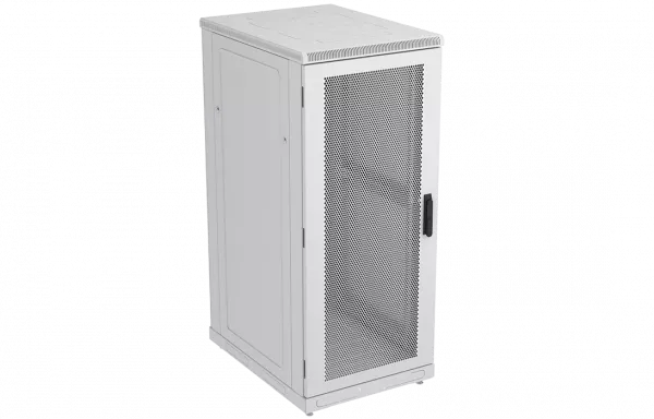 Шкаф телекоммуникационный напольный 19",27U(600x600), ШТ-НП-27U-600-600-П, передняя дверь перфорированная ССД
