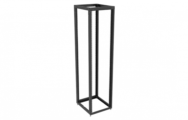 Стойка телекоммуникационная двухрамная открытая СТ-47U-800-2М-Э-Ч черная 9005