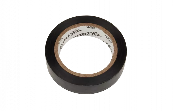 KR-09-2006 Изолента ПВХ KRANZ 15 мм х 10 м, черная, упаковка 10 роликов