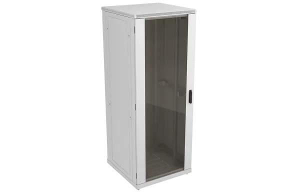 Шкаф телекоммуникационный напольный 19",42U(800x1000), ШТ-НП-42U-800-1000-С, передняя дверь стекло ССД