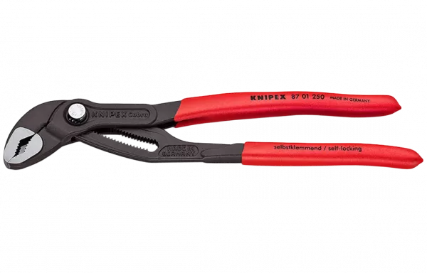 KN-8701250 COBRA® клещи переставные, зев 50 мм, длина 250 мм, фосфатированные, обливные ручки