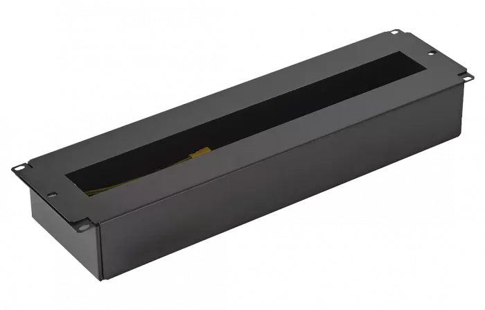 DIN рейка  в корпусе 19" 3U-Ч чёрная ССД