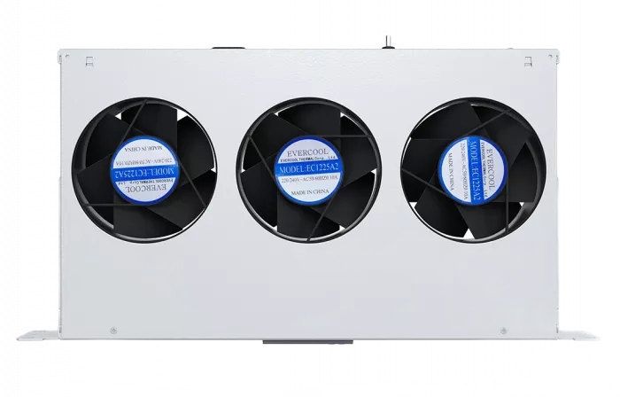 Вентиляторный модуль , 3 вентилятора с цифровым термореле ВМ-3-19"-Т-2 ССД