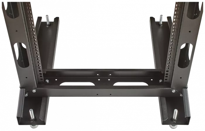 Стойка однорамная телекоммуникационная СТ-47U-1М-К-Ч черная (комплектная) ССД